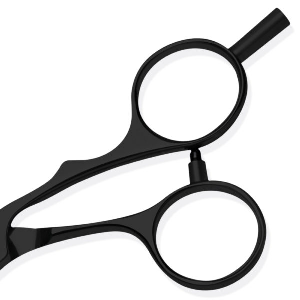 kasho hair scissors silver black handle